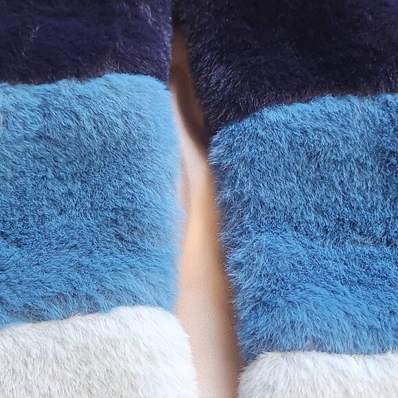 NWT Blank NYC Rainbow Pop Faux Fur Plush Coat - Picture 11 of 14